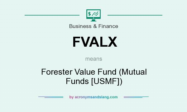 What does FVALX mean? It stands for Forester Value Fund (Mutual Funds [USMF])