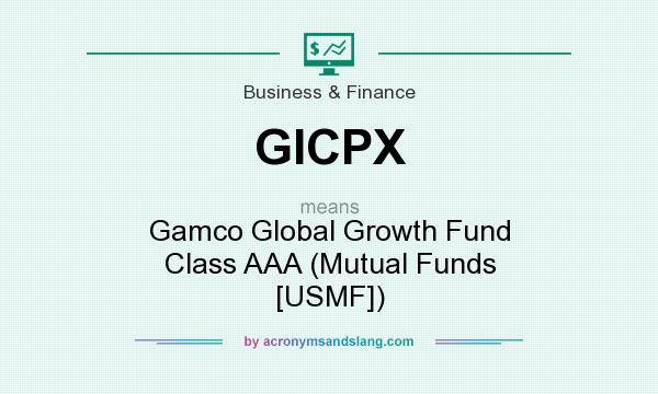 What does GICPX mean? It stands for Gamco Global Growth Fund Class AAA (Mutual Funds [USMF])
