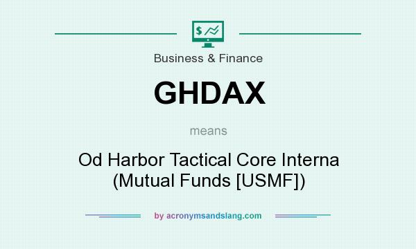 What does GHDAX mean? It stands for Od Harbor Tactical Core Interna (Mutual Funds [USMF])