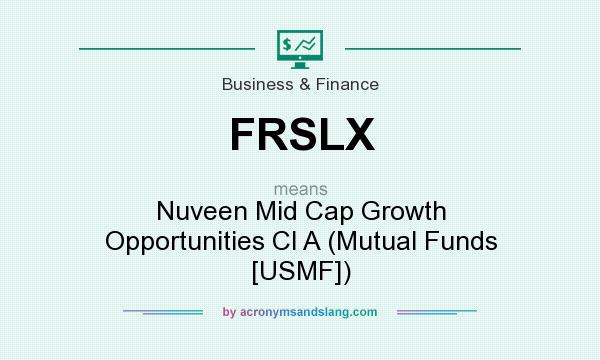 What does FRSLX mean? It stands for Nuveen Mid Cap Growth Opportunities Cl A (Mutual Funds [USMF])