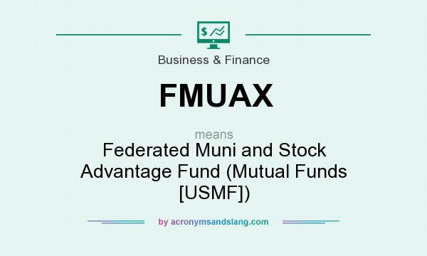 What does FMUAX mean? It stands for Federated Muni and Stock Advantage Fund (Mutual Funds [USMF])