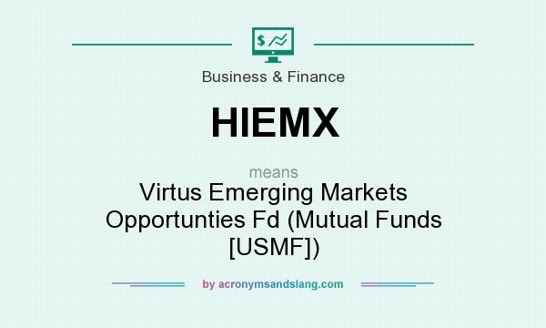What does HIEMX mean? It stands for Virtus Emerging Markets Opportunties Fd (Mutual Funds [USMF])