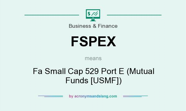 What does FSPEX mean? It stands for Fa Small Cap 529 Port E (Mutual Funds [USMF])