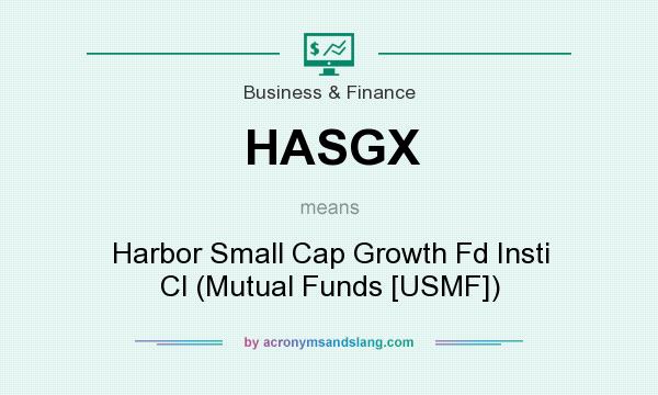 What does HASGX mean? It stands for Harbor Small Cap Growth Fd Insti Cl (Mutual Funds [USMF])