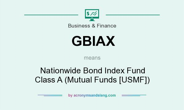 What does GBIAX mean? It stands for Nationwide Bond Index Fund Class A (Mutual Funds [USMF])