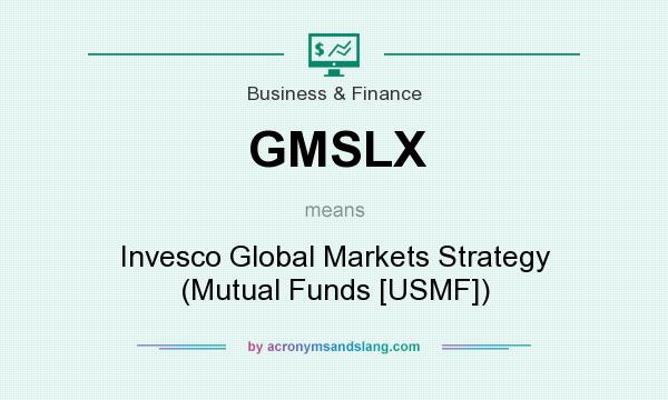 What does GMSLX mean? It stands for Invesco Global Markets Strategy (Mutual Funds [USMF])