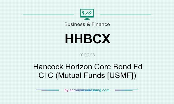 What does HHBCX mean? It stands for Hancock Horizon Core Bond Fd Cl C (Mutual Funds [USMF])