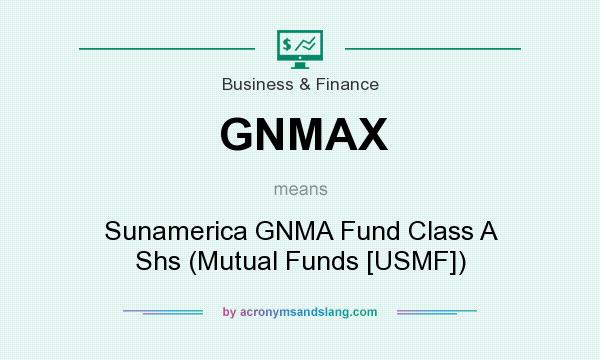 What does GNMAX mean? It stands for Sunamerica GNMA Fund Class A Shs (Mutual Funds [USMF])