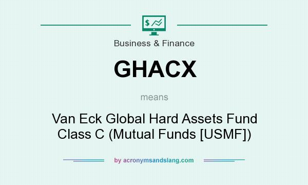 What does GHACX mean? It stands for Van Eck Global Hard Assets Fund Class C (Mutual Funds [USMF])