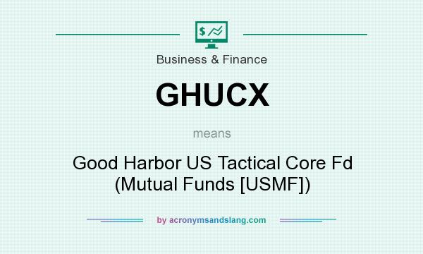 What does GHUCX mean? It stands for Good Harbor US Tactical Core Fd (Mutual Funds [USMF])