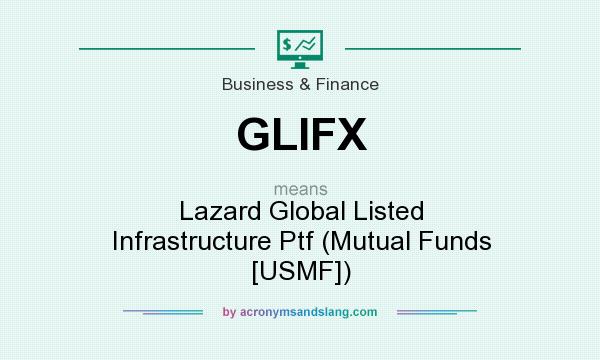 What does GLIFX mean? It stands for Lazard Global Listed Infrastructure Ptf (Mutual Funds [USMF])