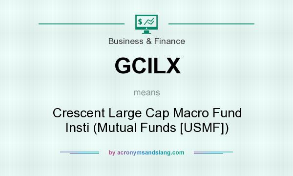 What does GCILX mean? It stands for Crescent Large Cap Macro Fund Insti (Mutual Funds [USMF])