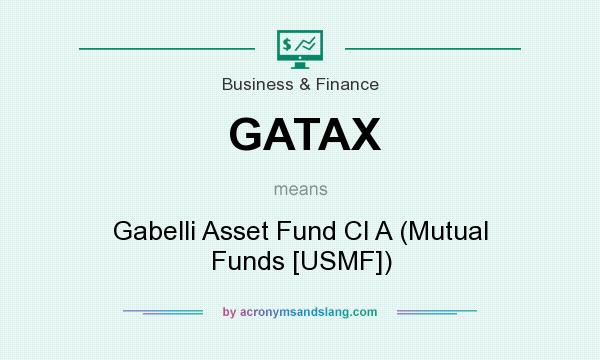 What does GATAX mean? It stands for Gabelli Asset Fund Cl A (Mutual Funds [USMF])