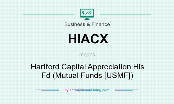 What does HIACX mean? It stands for Hartford Capital Appreciation Hls Fd (Mutual Funds [USMF])
