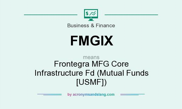 What does FMGIX mean? It stands for Frontegra MFG Core Infrastructure Fd (Mutual Funds [USMF])