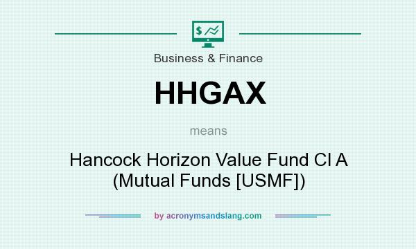 What does HHGAX mean? It stands for Hancock Horizon Value Fund Cl A (Mutual Funds [USMF])