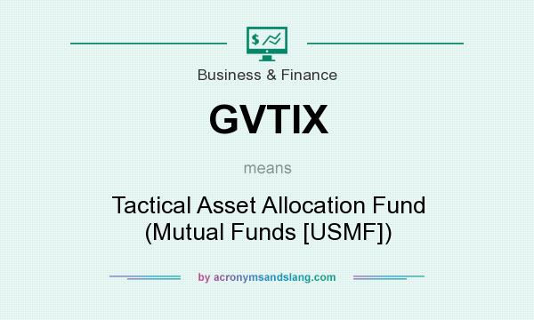 What does GVTIX mean? It stands for Tactical Asset Allocation Fund (Mutual Funds [USMF])