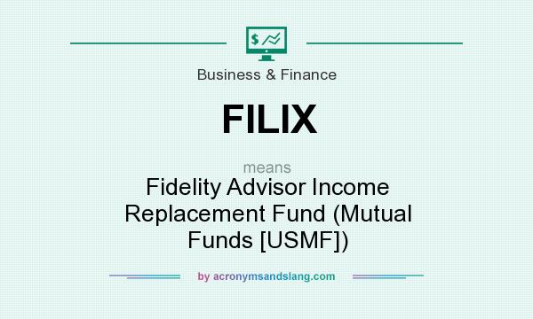 What does FILIX mean? It stands for Fidelity Advisor Income Replacement Fund (Mutual Funds [USMF])