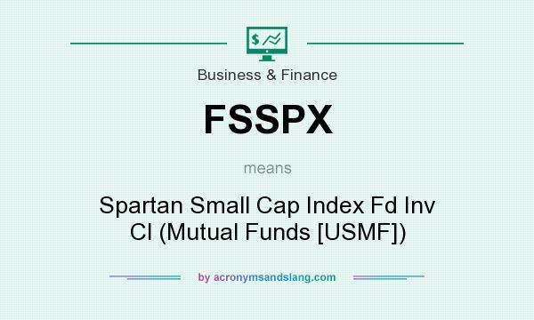 What does FSSPX mean? It stands for Spartan Small Cap Index Fd Inv Cl (Mutual Funds [USMF])
