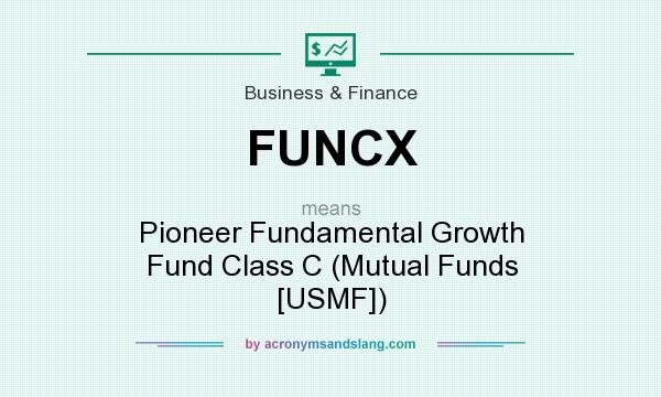What does FUNCX mean? It stands for Pioneer Fundamental Growth Fund Class C (Mutual Funds [USMF])