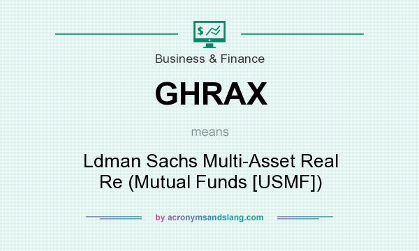 What does GHRAX mean? It stands for Ldman Sachs Multi-Asset Real Re (Mutual Funds [USMF])