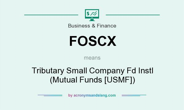 What does FOSCX mean? It stands for Tributary Small Company Fd Instl (Mutual Funds [USMF])