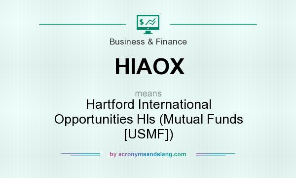 What does HIAOX mean? It stands for Hartford International Opportunities Hls (Mutual Funds [USMF])