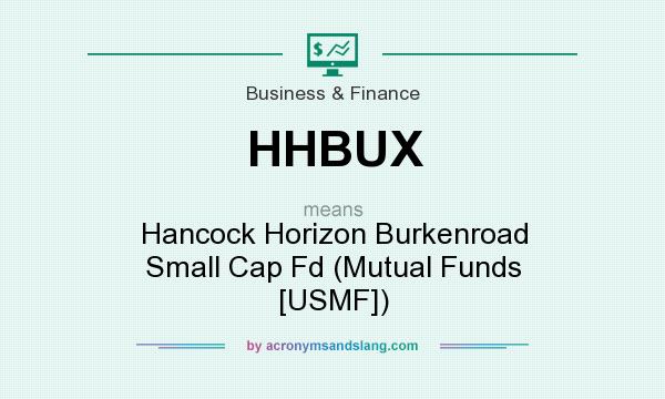 What does HHBUX mean? It stands for Hancock Horizon Burkenroad Small Cap Fd (Mutual Funds [USMF])