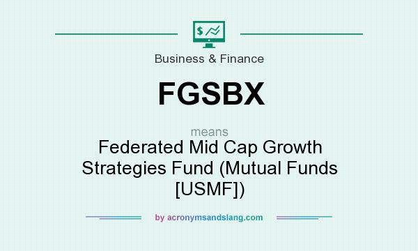 What does FGSBX mean? It stands for Federated Mid Cap Growth Strategies Fund (Mutual Funds [USMF])