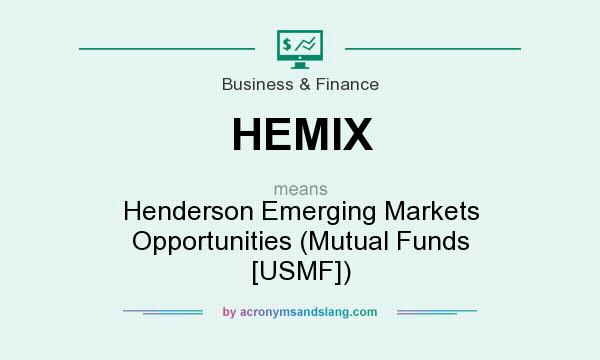 What does HEMIX mean? It stands for Henderson Emerging Markets Opportunities (Mutual Funds [USMF])