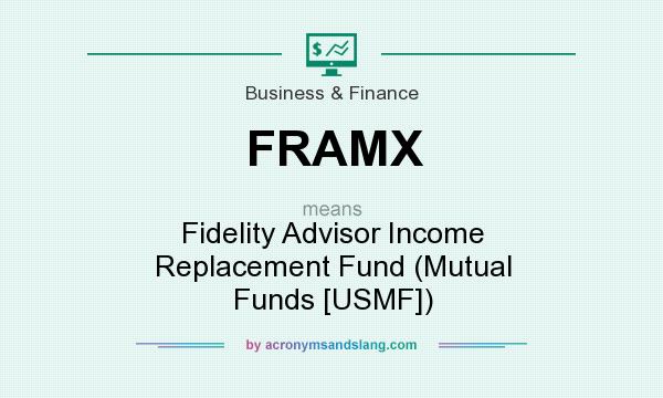 What does FRAMX mean? It stands for Fidelity Advisor Income Replacement Fund (Mutual Funds [USMF])