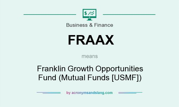 What does FRAAX mean? It stands for Franklin Growth Opportunities Fund (Mutual Funds [USMF])