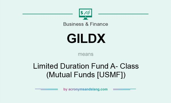 What does GILDX mean? It stands for Limited Duration Fund A- Class (Mutual Funds [USMF])