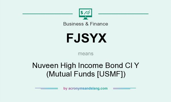 What does FJSYX mean? It stands for Nuveen High Income Bond Cl Y (Mutual Funds [USMF])