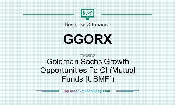 What does GGORX mean? It stands for Goldman Sachs Growth Opportunities Fd Cl (Mutual Funds [USMF])