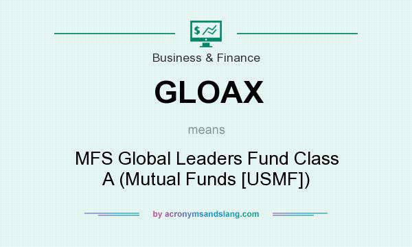 What does GLOAX mean? It stands for MFS Global Leaders Fund Class A (Mutual Funds [USMF])