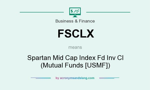 What does FSCLX mean? It stands for Spartan Mid Cap Index Fd Inv Cl (Mutual Funds [USMF])