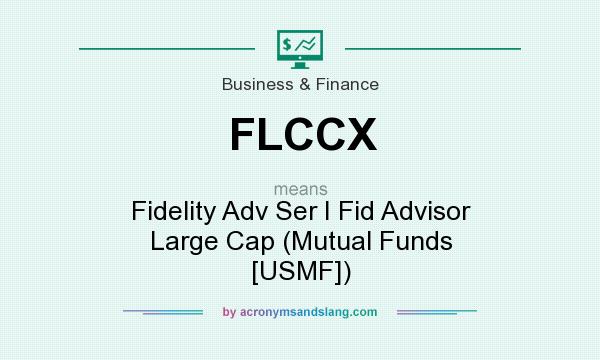 What does FLCCX mean? It stands for Fidelity Adv Ser I Fid Advisor Large Cap (Mutual Funds [USMF])