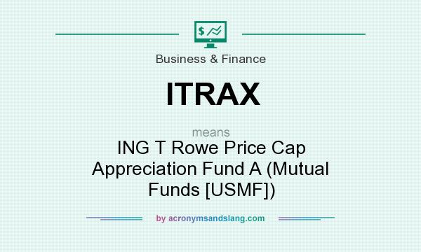 What does ITRAX mean? It stands for ING T Rowe Price Cap Appreciation Fund A (Mutual Funds [USMF])