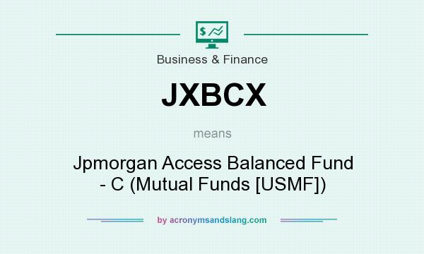 What does JXBCX mean? It stands for Jpmorgan Access Balanced Fund - C (Mutual Funds [USMF])
