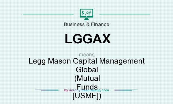 What does LGGAX mean? It stands for Legg Mason Capital Management Global (Mutual Funds [USMF])