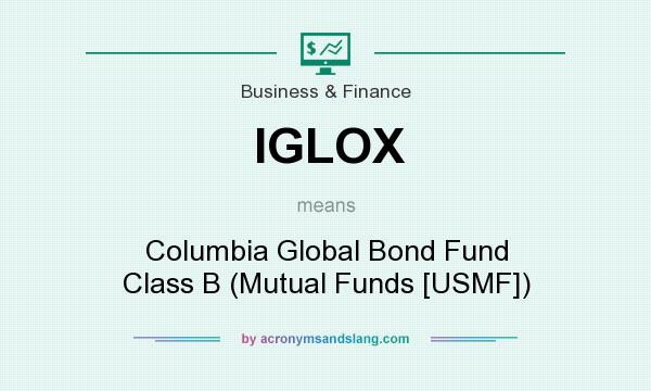 What does IGLOX mean? It stands for Columbia Global Bond Fund Class B (Mutual Funds [USMF])