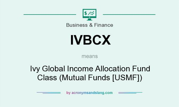 What does IVBCX mean? It stands for Ivy Global Income Allocation Fund Class (Mutual Funds [USMF])