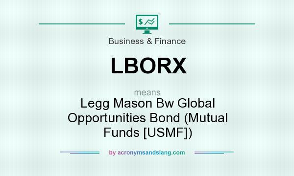 What does LBORX mean? It stands for Legg Mason Bw Global Opportunities Bond (Mutual Funds [USMF])