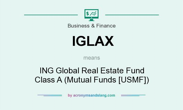 What does IGLAX mean? It stands for ING Global Real Estate Fund Class A (Mutual Funds [USMF])