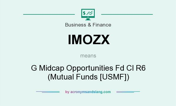 What does IMOZX mean? It stands for G Midcap Opportunities Fd Cl R6 (Mutual Funds [USMF])