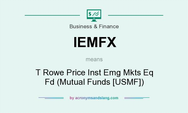 What does IEMFX mean? It stands for T Rowe Price Inst Emg Mkts Eq Fd (Mutual Funds [USMF])