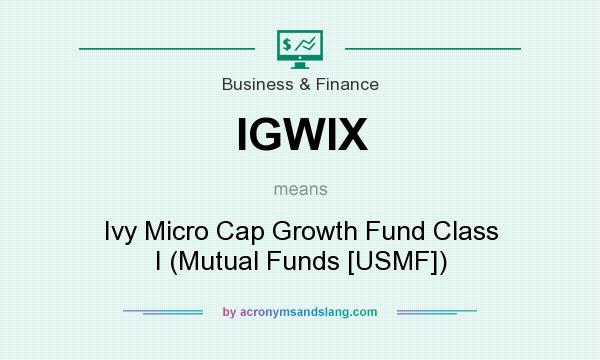 What does IGWIX mean? It stands for Ivy Micro Cap Growth Fund Class I (Mutual Funds [USMF])