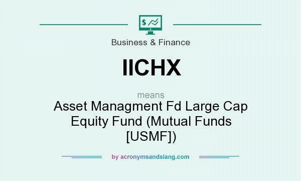 What does IICHX mean? It stands for Asset Managment Fd Large Cap Equity Fund (Mutual Funds [USMF])