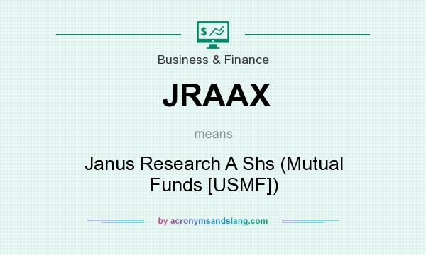 What does JRAAX mean? It stands for Janus Research A Shs (Mutual Funds [USMF])
